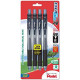 EnerGel-X Retractable Liquid Gel Pen, 0.5mm, Fine Line, Needle Tip, Black Ink, 4 Pack (BLN105BP4A)