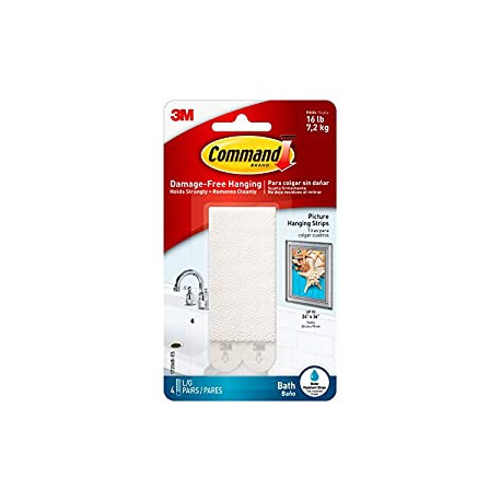 Pack 2 of 4-Water Resistant Strips, Organize Damage-Free
