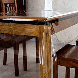 Plastic Transparent Table Cover 54 x 102 Inch