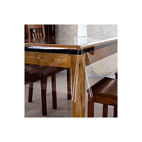 Plastic Transparent Table Cover 54 x 102 Inch