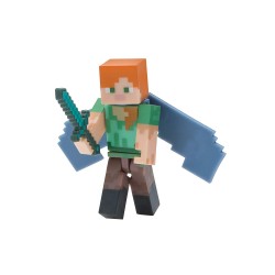Minecraft Alex with Elytra Wings Figure Pack