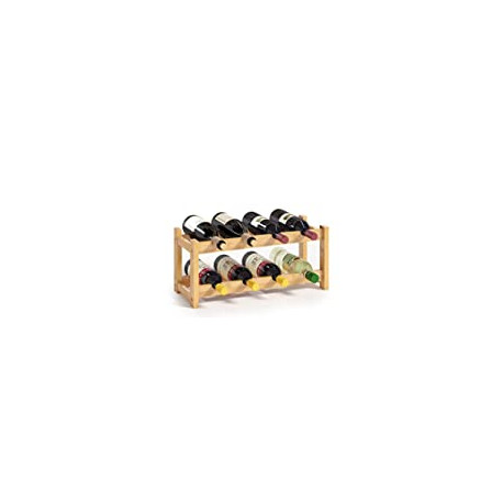 Wine Rack Free Standing 8 Bottle 2 Tier