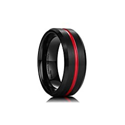8mm Tungsten Carbide Wedding Band