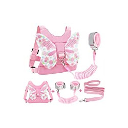 3 in 1 Toddler Harness Leashes + Anti Lost Wrist Link