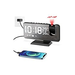 Alarm Clock with USB Charger