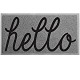 PVC Super Absorbent Hello Outdoor Door MAT(30x18 inches)