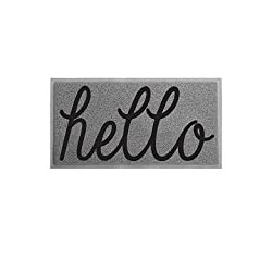 PVC Super Absorbent Hello Outdoor Door MAT(30x18 inches)