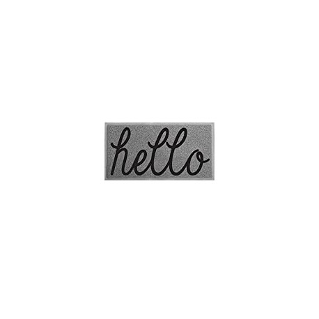 PVC Super Absorbent Hello Outdoor Door MAT(30x18 inches)
