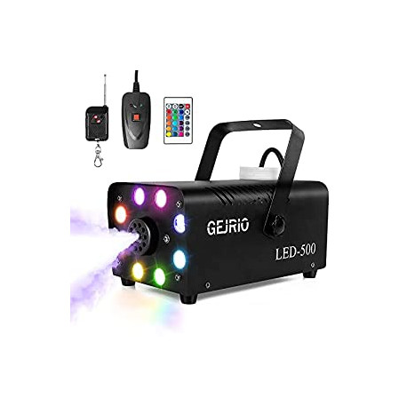 500W Smoke Machine with 16 Color Controllable Lights Effect