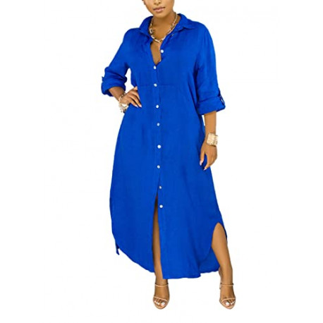 Women's Button Down Maxi Shirts and Oversized Shirt