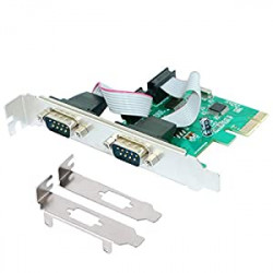 PCIE 2 Port Serial Expansion Card PCI Express to Industrial DB9 Serial