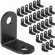 80Pcs L Bracket Corner Brace Black Corner Bracket 90 Degree