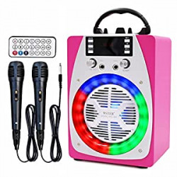 Kids Bluetooth Karaoke Machine with 2 Microphones
