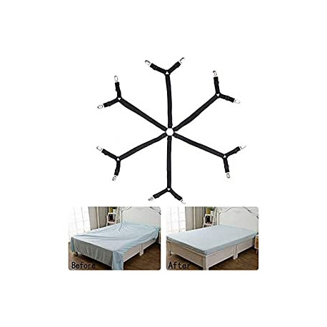 6 Sides Bed Sheet Clips