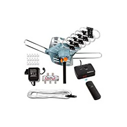 HDTV Antenna Amplified Digital Outdoor Antenna 150 Miles Range, 360 Degree Rotation