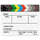Dry Erase Director's Film Movie Clapperboard Slate for Film TV MovieCut Action Scene (10x12in/24.5x30cm),Black