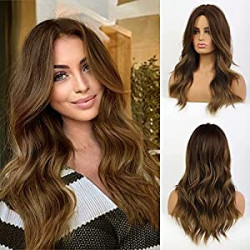 Brown Wig for Women Long Wavy