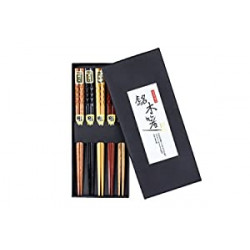 5- Pairs Natural Wood Chopsticks