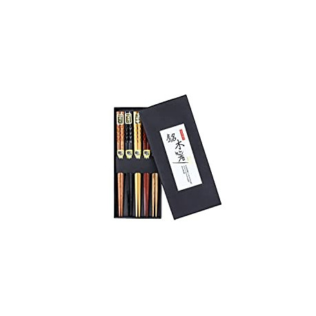 5- Pairs Natural Wood Chopsticks