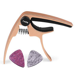 Ukulele Capo, with 2 Felt Picks for Soprano