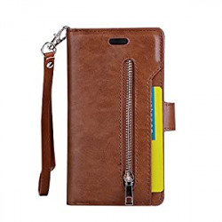 iPhone 6 6s Zipper Wallet case Folio flip Leather Cover