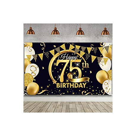 Birthday Party Supplies, 72.8 x 43.3 Inch (75th)