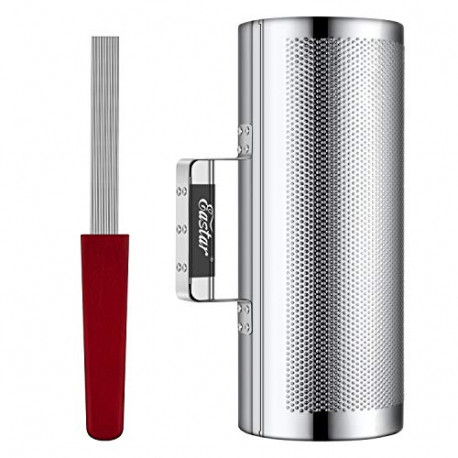 Musical Instruments 5" x 12" Metal Guiro with Wood Scraper