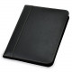 Contrast Stitch Leather Zipper Padfolio