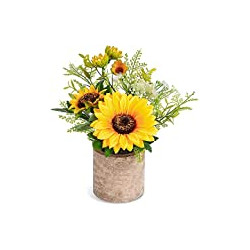 Sunflower Artificial Flowers Pot