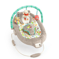 Baby Bouncer with Vibrating Infant Seat, Music & 3 Playtime Toys, 23x19x23 Inch