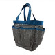 Mesh Shower Tote, Dark Grey