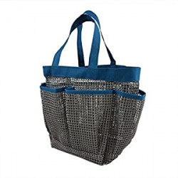 Mesh Shower Tote, Dark Grey