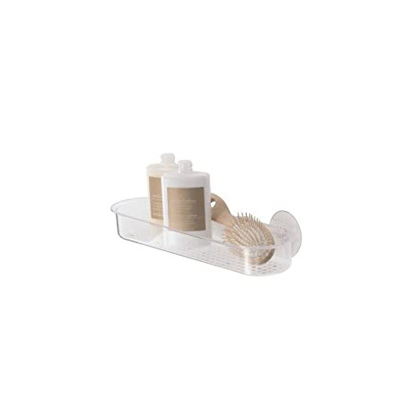 Sponges, Scrubbers, Soap, Shampoo, Conditioner, 15" x 4.5" x 2" - Clear