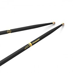 Promark ActiveGrip Forward Drumsticks, Acorn Tip, Black, Rebound 5A