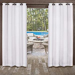 Top Curtain Panel, 54"x96", Winter White, Set of 2