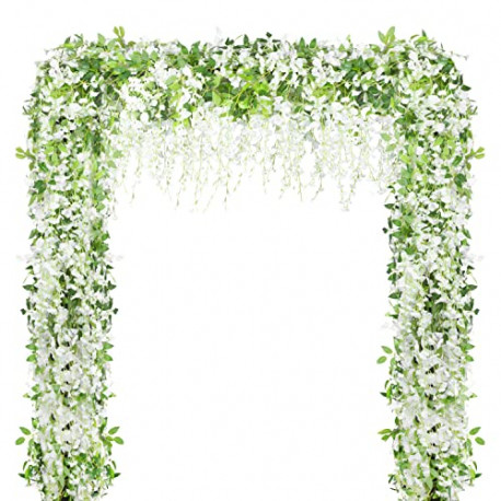 Ceremony Wedding Arch Floral Decor 4PCS Total 28.8FT