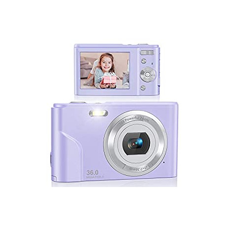 Digital Camera, Lecran FHD 1080P 36.0 Mega Pixels Vlogging Camera