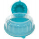 Tupperware 3pc Jello Mold Clear & Tropical Water Color
