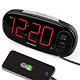 Digital Alarm Clock with Dual USB Charger