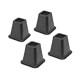 Bed Risers - Black (Set of 4)