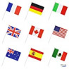 50 Countries International World Stick Flag
