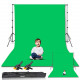 Photo Video Studio 8.5 x 10ft Green Screen Backdrop Stand Kit