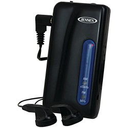 Jensen MR-50 AM/FM Pocket Radio with Earbuds