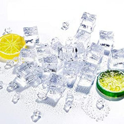50 Pcs 20mm Clear Fake Ice Acrylic Decorative Ice Cubes Display
