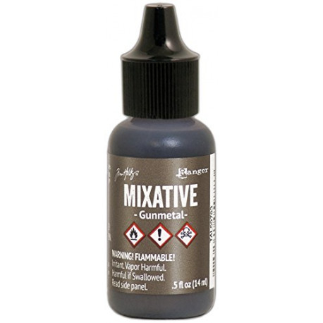 Ranger Gunmetal Tim Holtz Alcohol Ink Metallic Mixatives