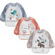 3 Pack Infant Toddler Baby Waterproof Sleeved Bib Art Smock Apron 6 - 36 Months