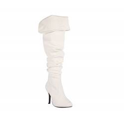 Womens Focus-33 Vegan Leather Over The Knee Fashion Boots