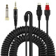 Coiled Headphone Cord Replacement for Sennheiser HD650
