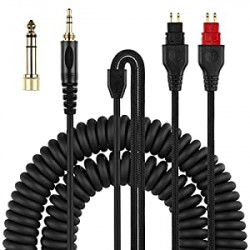 Coiled Headphone Cord Replacement for Sennheiser HD650