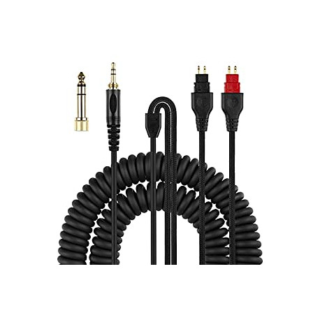 Coiled Headphone Cord Replacement for Sennheiser HD650